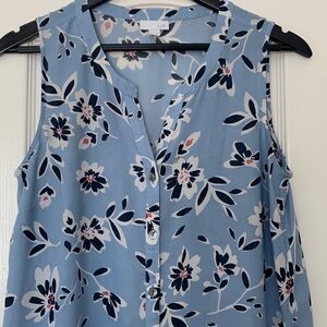 J. Jill Sleeveless Floral Top